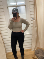 TIFFANY LONG SLEEVE CROP