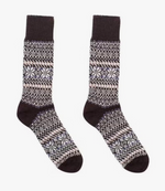 Merino Wool Cozy Socks in Chocolate