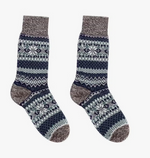 Merino Wool Cozy Socks in Teal