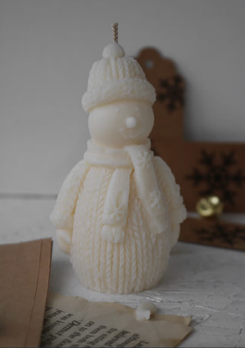 Snowman Decorative Soy Wax Candle