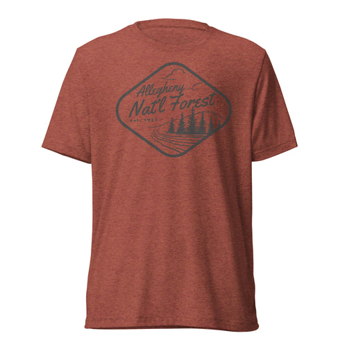 TEE - ALLEGHENY SCENIC FOREST *vintage tri blend*