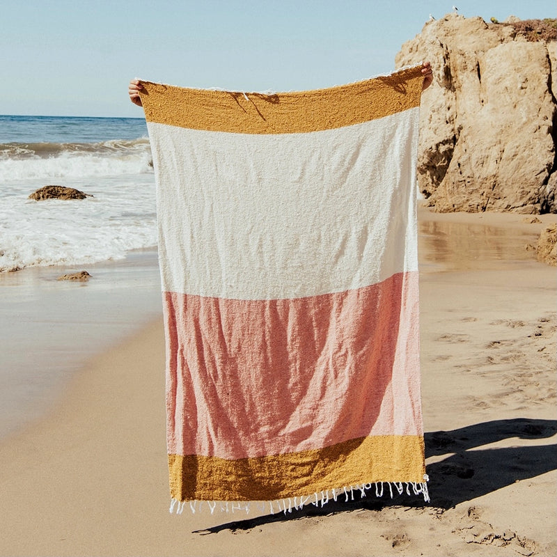 RECYCLED SUSTAINABLE THROW BLANKET - 73X48