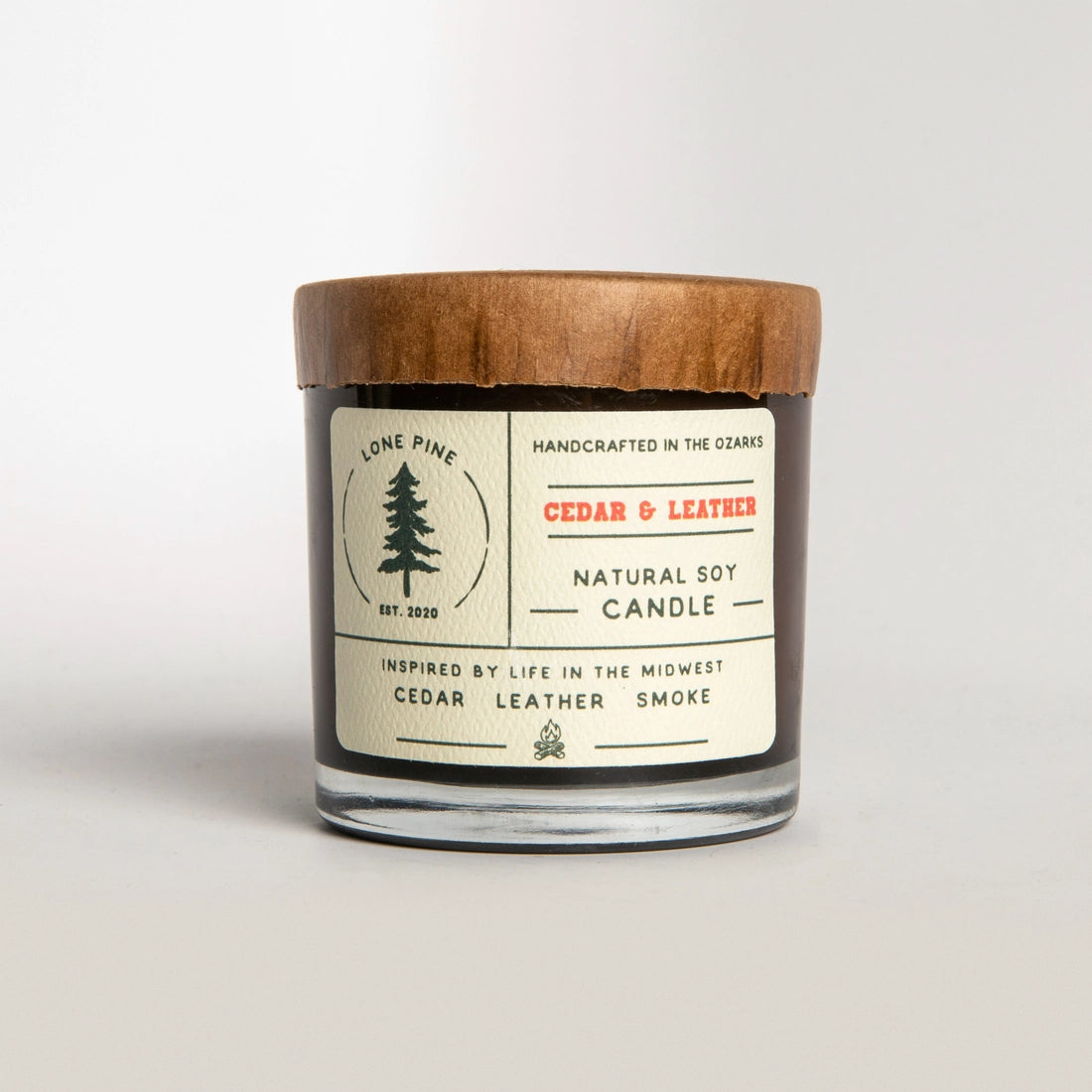 SOY CANDLE - CEDAR & LEATHER