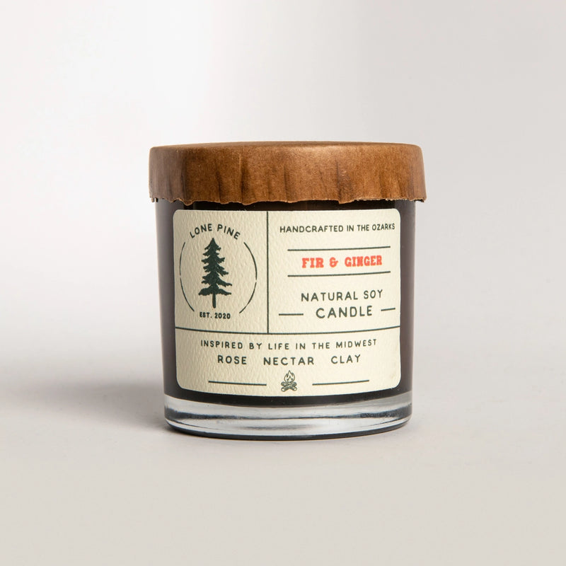 SOY CANDLE - FIR & GINGER