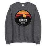 CREW SWEATSHIRT - WANDER WAY OUT SUNSET